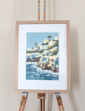 Load image into Gallery viewer, &quot;Riviera Coast&quot; 21x30cm original mixed media painting on paper