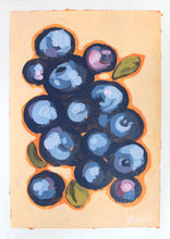 Load image into Gallery viewer, &quot;Yellow Blueberries&quot; 15x10,5cm original acrylic painting on paper
