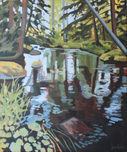 Load image into Gallery viewer, &quot;Salapaikka&quot; 60x50cm original acrylic painting on canvas