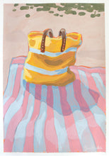Load image into Gallery viewer, "Beach Bag" 30x21cm original acrylic painting on paper
