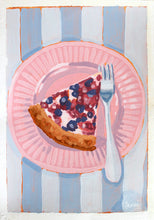 Load image into Gallery viewer, "Berry Pie" 21x15cm original acrylic painting on paper