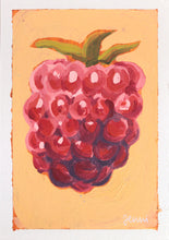 Load image into Gallery viewer, &quot;Yellow Raspberry&quot; 15x10,5cm original acrylic painting on paper