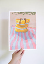 Load image into Gallery viewer, "Beach Bag" 30x21cm original acrylic painting on paper