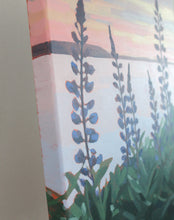 Load image into Gallery viewer, &quot;Lupine Sunset&quot; original acrylic painting on canvas