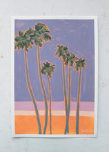 Load image into Gallery viewer, &quot;LA Palm Trees 4&quot; 21x30cm original acrylic painting on paper