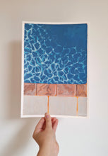 Load image into Gallery viewer, &quot;Poolside&quot; 30x21cm original acrylic painting on paper