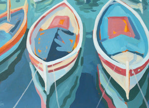 "Let's Set Sail" original acrylic painting on canvas
