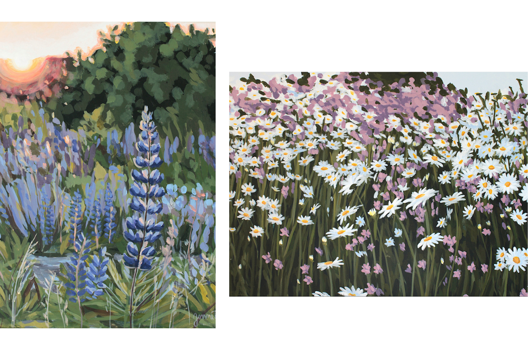 Floral fine art print set