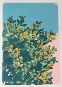 "Lemon Time" - original acrylic painting on paper