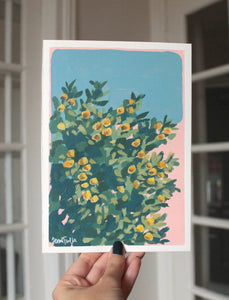 "Lemon Time" - original acrylic painting on paper