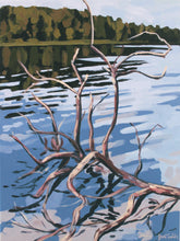 Load image into Gallery viewer, &quot;Kurkottaa&quot; 30x40cm original acrylic painting on canvas