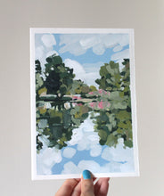 Load image into Gallery viewer, &quot;Parc des Ibis&quot; 21x15cm original acrylic painting on paper