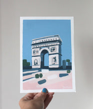 Load image into Gallery viewer, &quot;Arc de Triomphe&quot; - original acrylic painting on paper