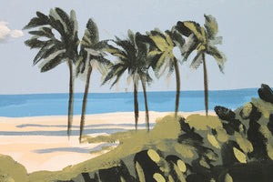 "Windy Beach" - original acrylic painting on canvas