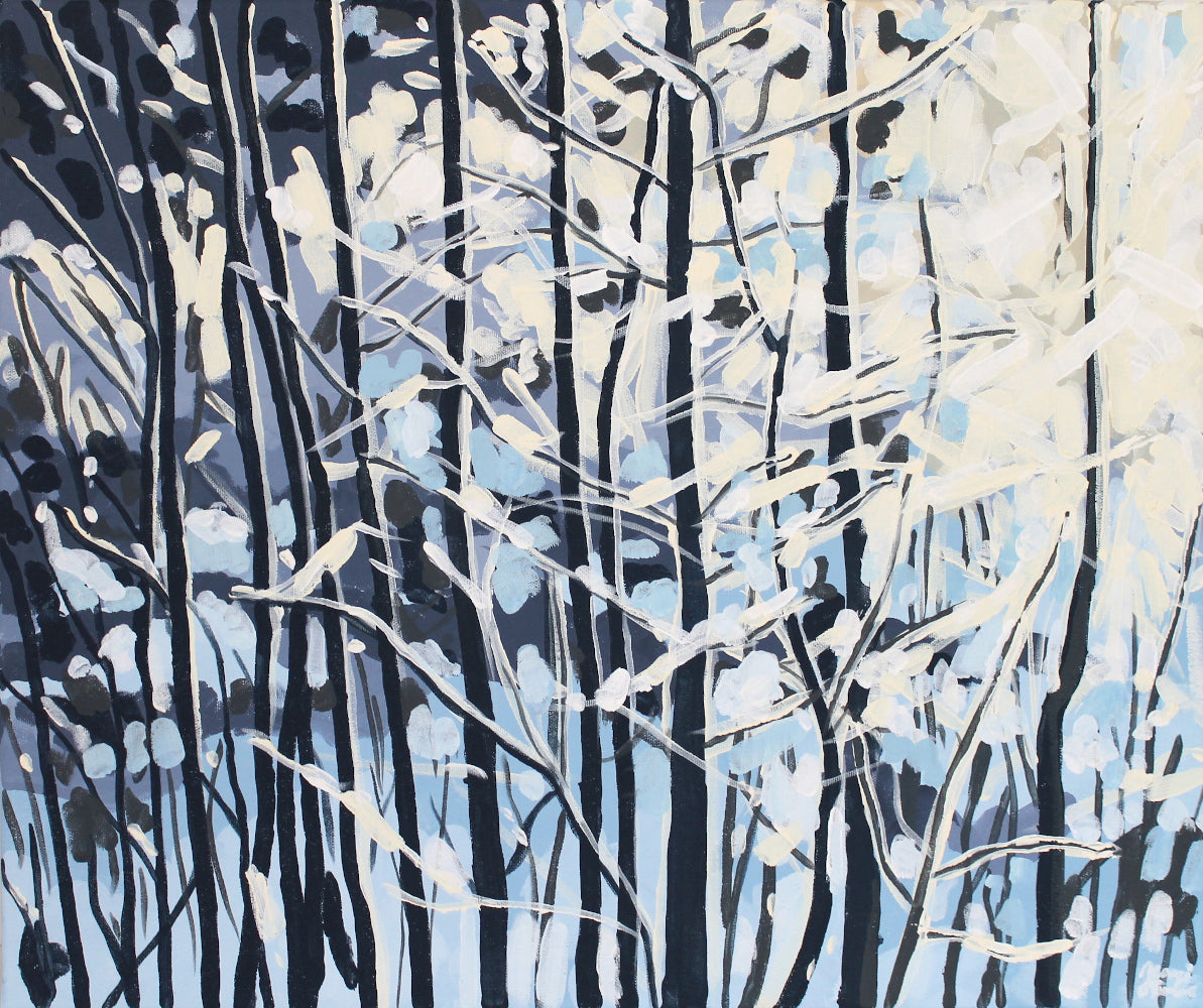 Original winter landscape painting for sale