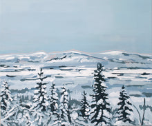 Load image into Gallery viewer, Original winter landscape painting for sale lapland