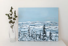 Load image into Gallery viewer, Lappi maisema original winter acrylic landscape painting